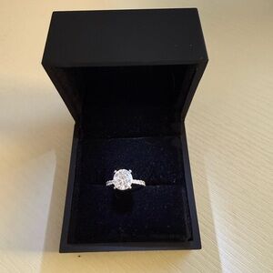 Moissanite & Lab Diamond Ring